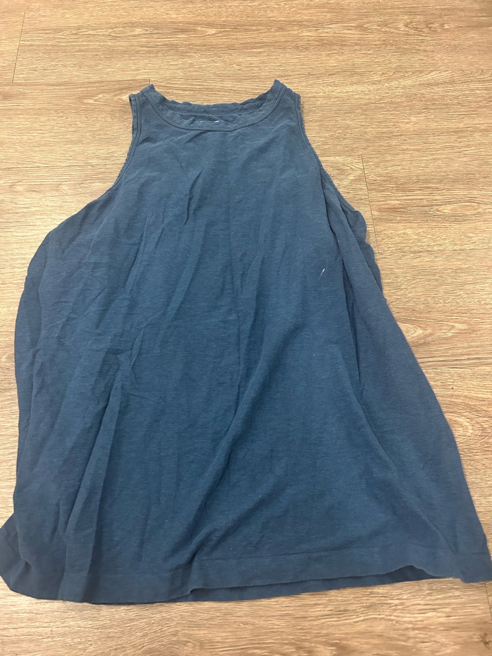 Athleta Navy Blue Organic Cotton Crew Tee
